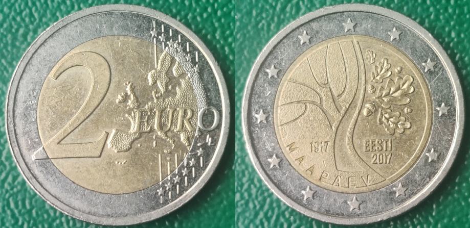 Estonia 2 euro, 2017 Path to Independence ***/