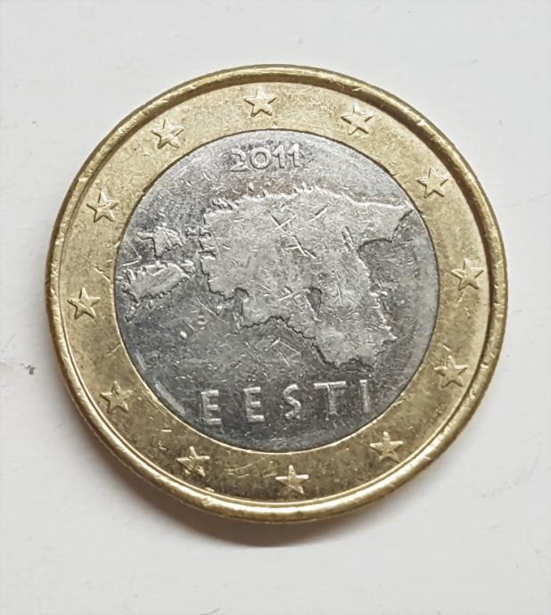 ESTONIA, EESTI, 1 EURO, 2011.