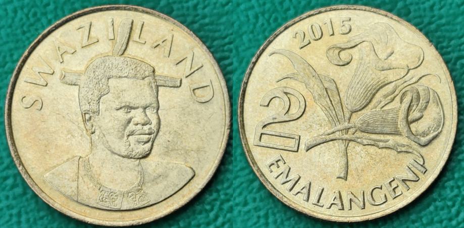 Eswatini (Swaziland) 2 emalangeni, 2015 ***/