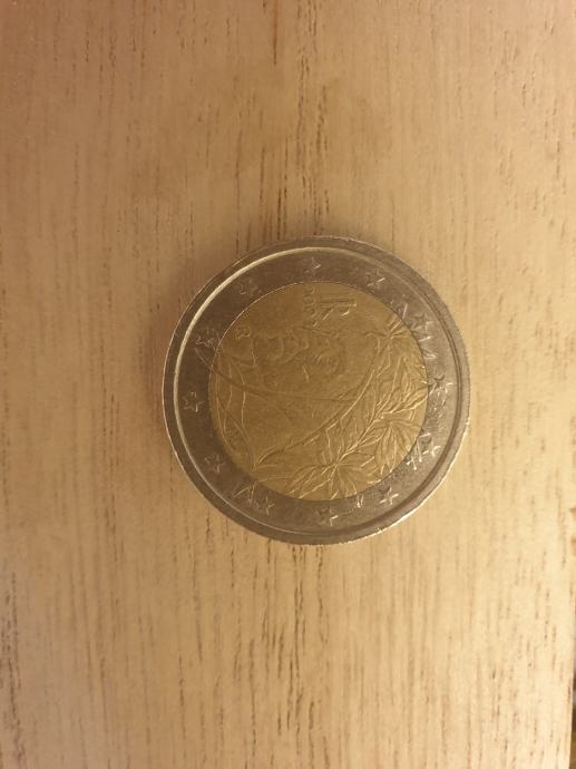 Euro kovanica Italija Dante Alighieri 2 euro 2002