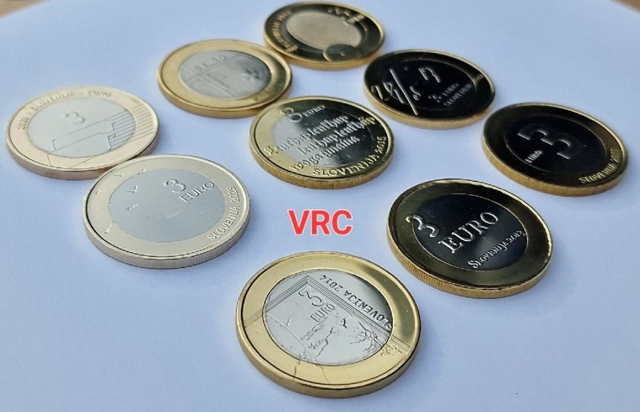 Euro kovanice Hrvatske i Slovenije sve vrste od 2 i 3€ sve UNC 100%