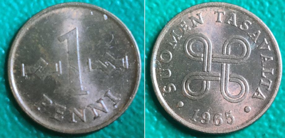 Finland 1 penni, 1965 ***/