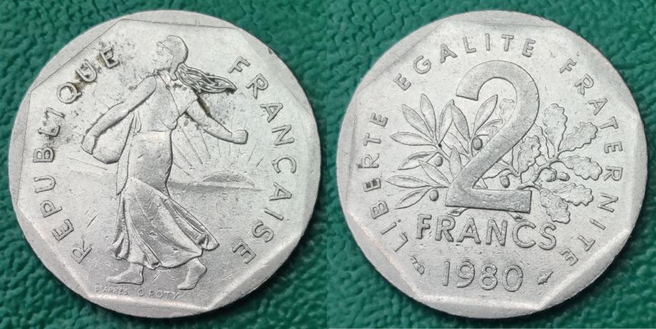 France 2 francs, 1980 /