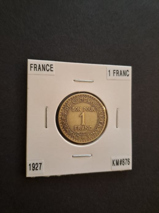 Francuska (France) 1 Franc 1927