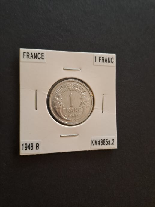 Francuska (France) 1 Franc 1948 B