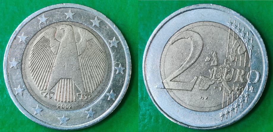 Germany 2 euro, 2002 J - Hamburg