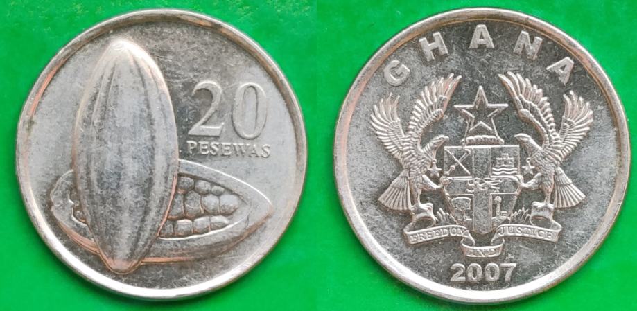 Ghana 20 pesewas, 2007 ***/