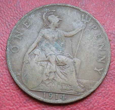 GREAT BRITAIN 1 PENNY 1914