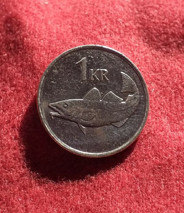 Island 1 krona 1992g