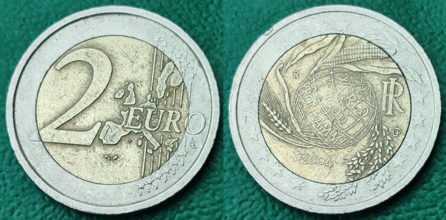 Italy 2 euro, 2004 50th Anniversary - World Food Program