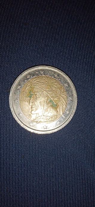 Italy coin 2 euro 2002 limited editions rare coin collection Dante Ali