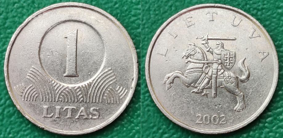 Lithuania 1 litas, 2002 ***/