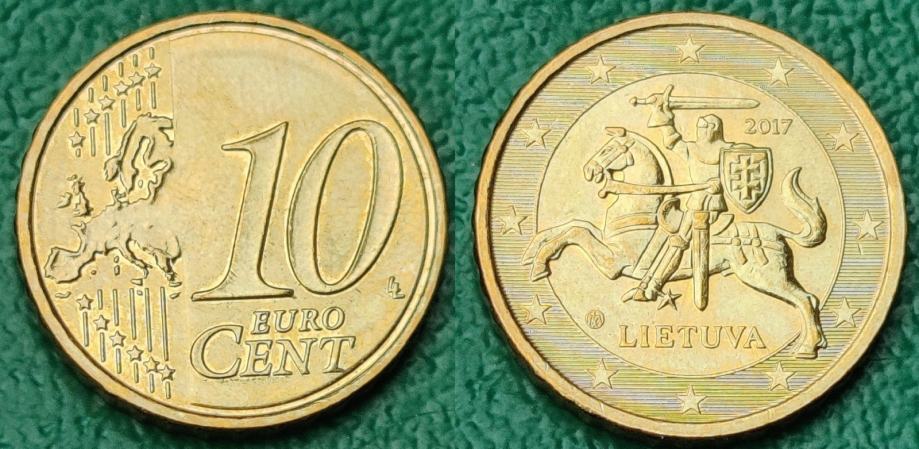 Lithuania 10 euro cent, 2017 ***/