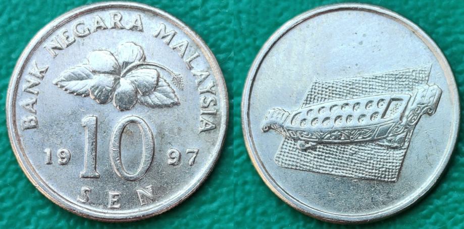 Malaysia 10 sen, 1997