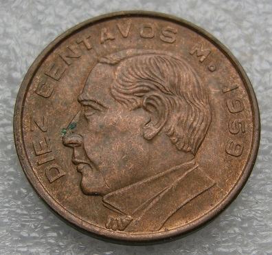 MEXICO 10 CENTAVOS 1959