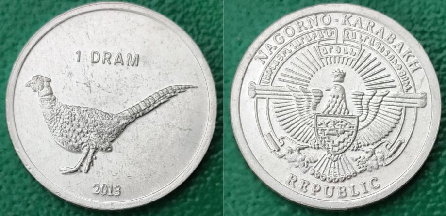 Nagorno-Karabakh 1 dram, 2013 Pheasant UNC ***/