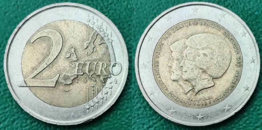 Netherlands 2 euro, 2013 Coronation of King Willem-Alexander ***/