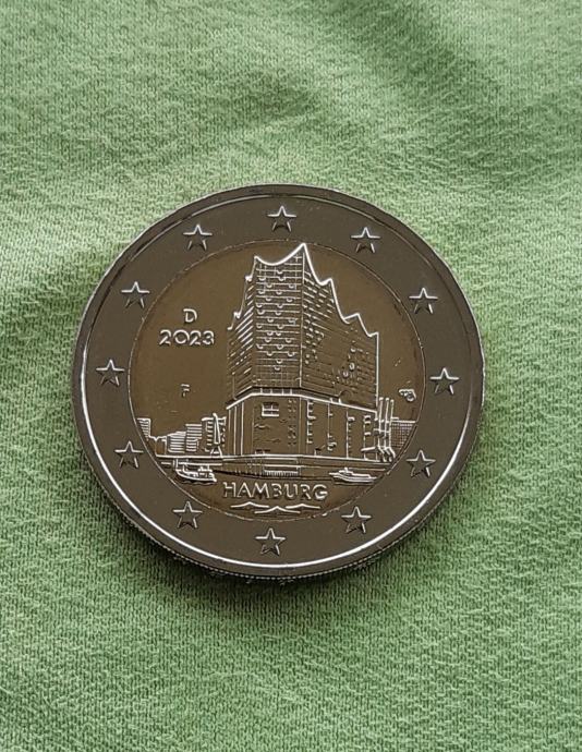 2 euro UNC - Njemačka HAMBURG 2023 - F