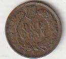 ONE CENT USA 1900 BRONZ XF