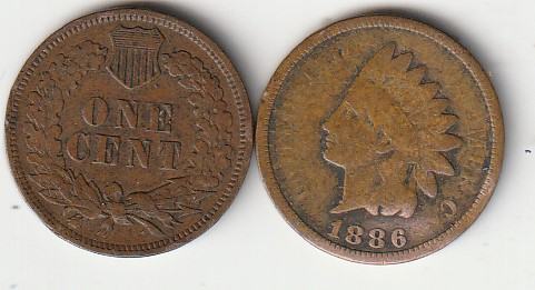 ONE CENT,1886,KOMAD 5,3€ usa