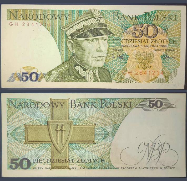 POLAND / POLJSKA (1988) 50 Zlotys UNC