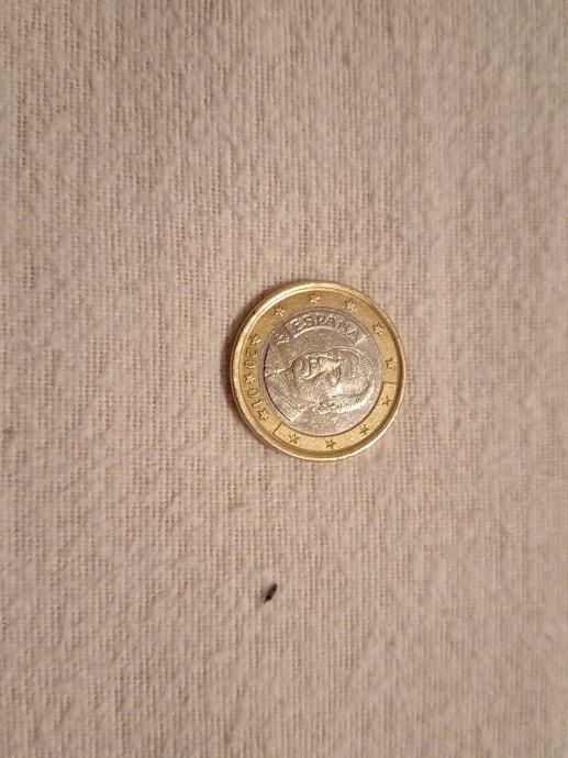 španjolska kovanica od 1 EUR iz 2001 godine