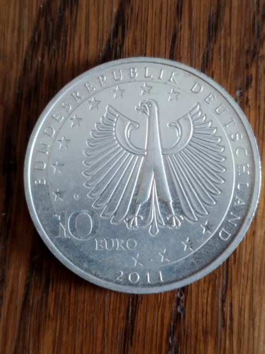 Srebrnjak 10 Euros 2011 Germany