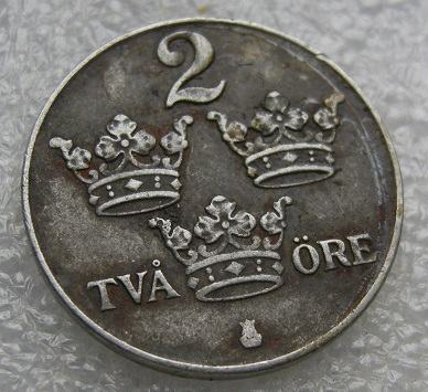 SWEDEN 2 ORE 1946