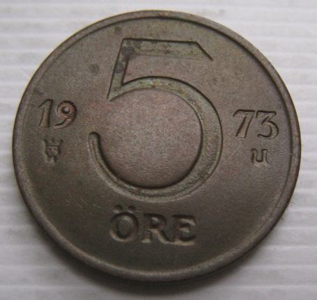 SWEDEN 5 ORE 1973