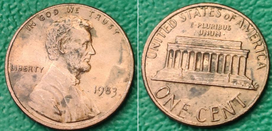 USA 1 cent, 1983 Lincoln Cent ***/