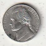 USA FIVE CENTS 1998 D