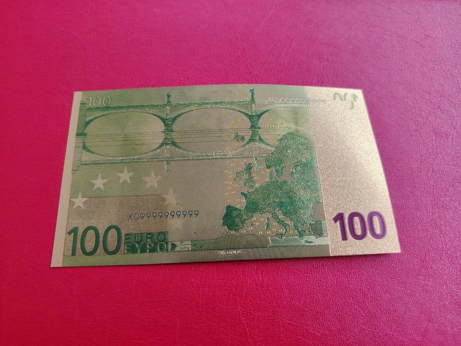 100 Eura 2002 UNC - Gold novčanica - vat.box 1