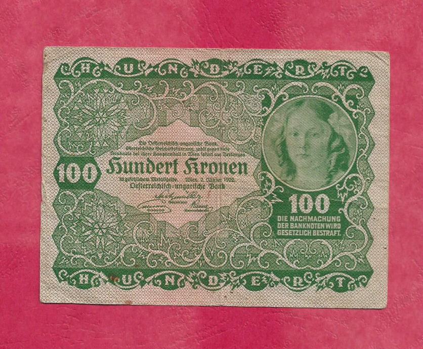 100 Kronen 1922