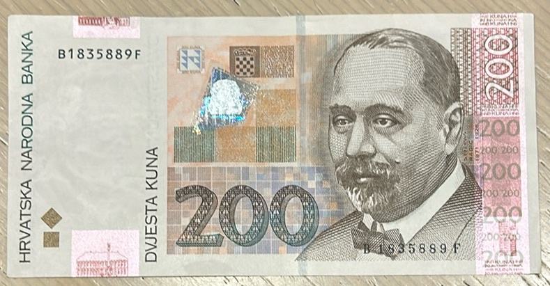 200 kuna kn novčanica