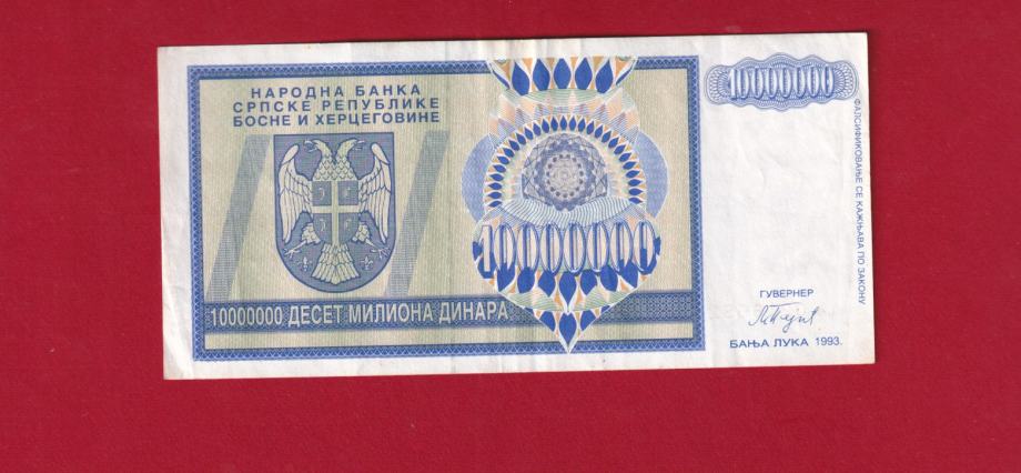 2040 -  BANJA LUKA 10 000 000 DINARA 1993  AA0216951