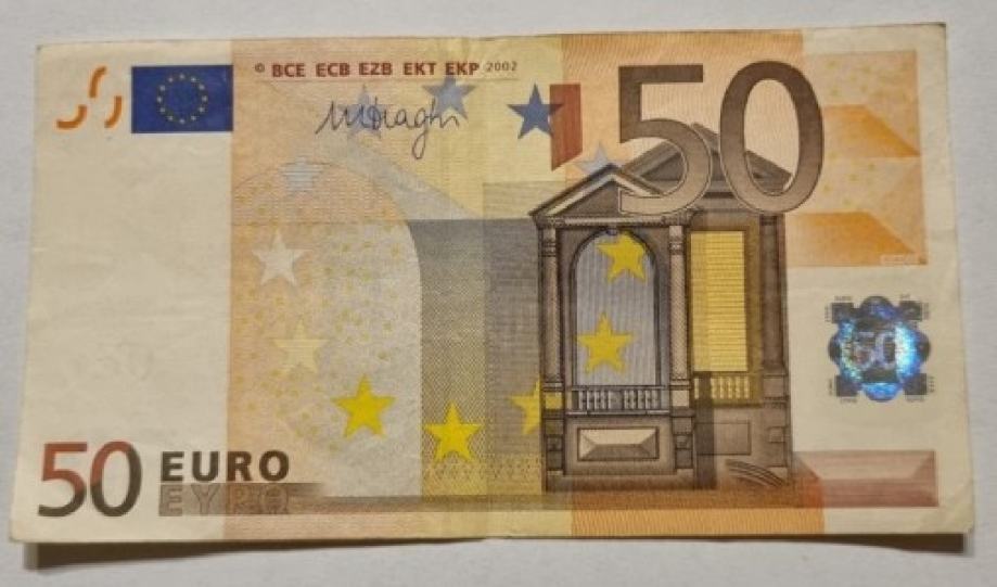 50 eura novčanica 2002