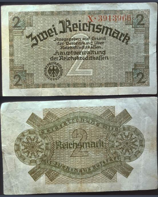 GERMANY / NJEMAČKA (1940-1945) 2 Reichsmark