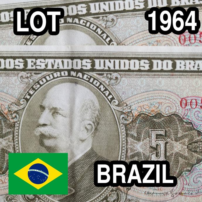 LOT Brazil - 5 Cruzeiros u Nizu (1964)