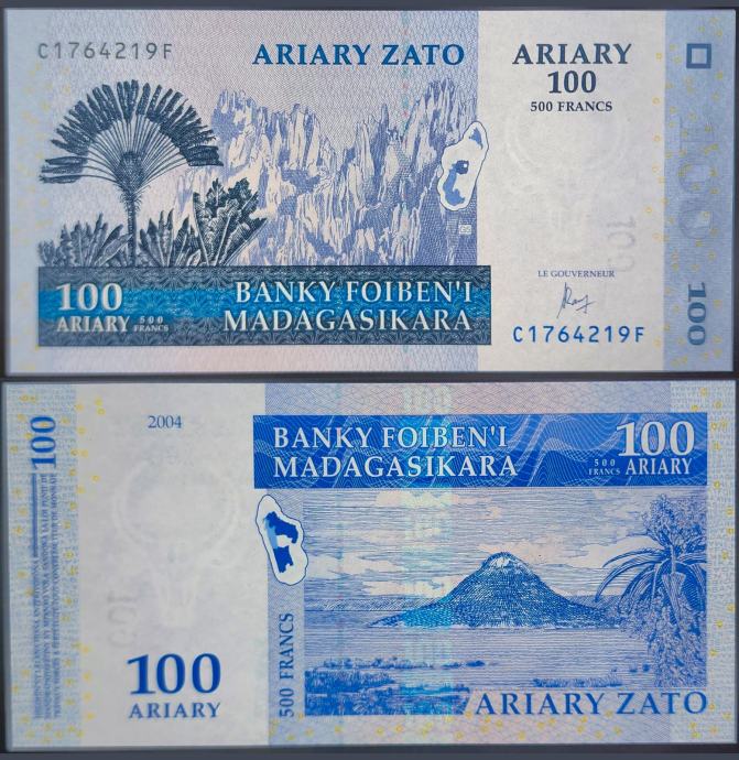 MADAGASCAR / MADAGASKAR (2004) 100 Ariary UNC