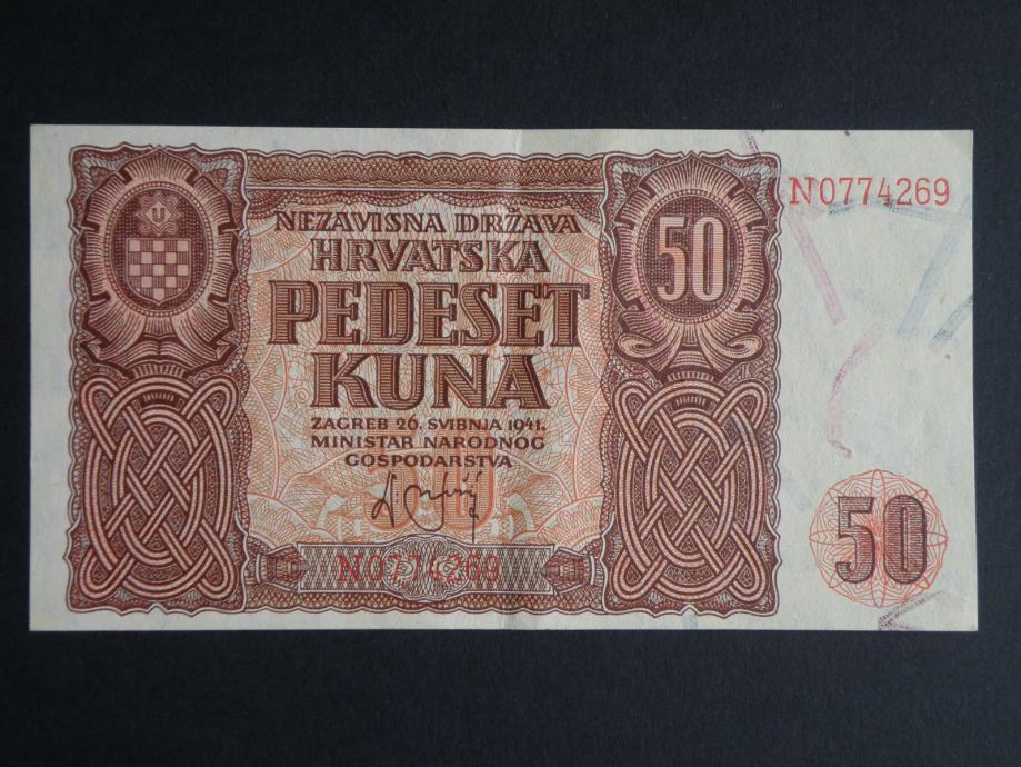 N.D.H., PEDESET KUNA . 50. KUNA - 26. svibnja 1941.- VF.