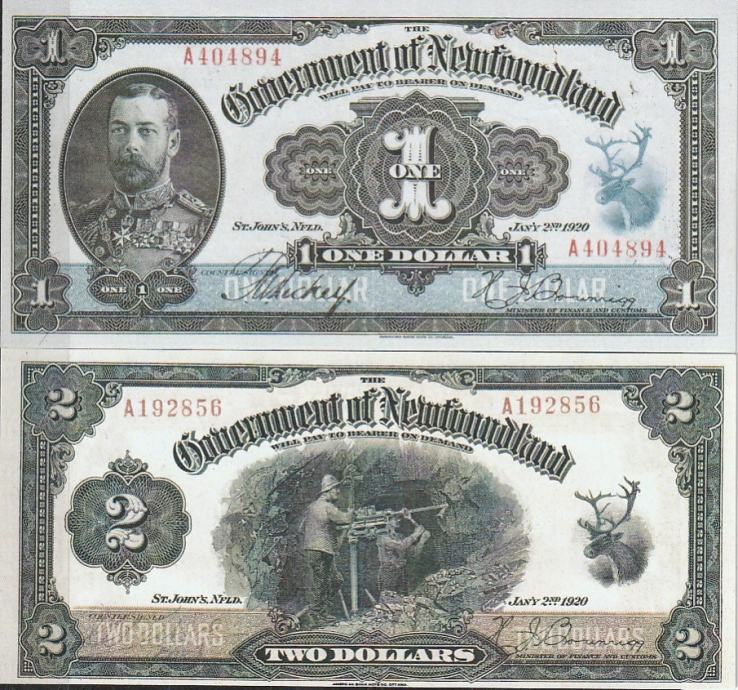 NEWFOULAND 1,2 DOLLARS 1920 REPLIKA