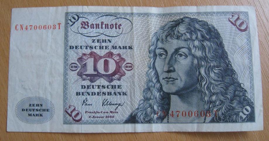 Njemačka - Savezna Republika 10 Deutsche Mark 1960