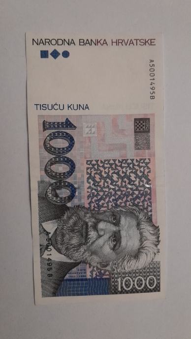 novčanica 1000kuna