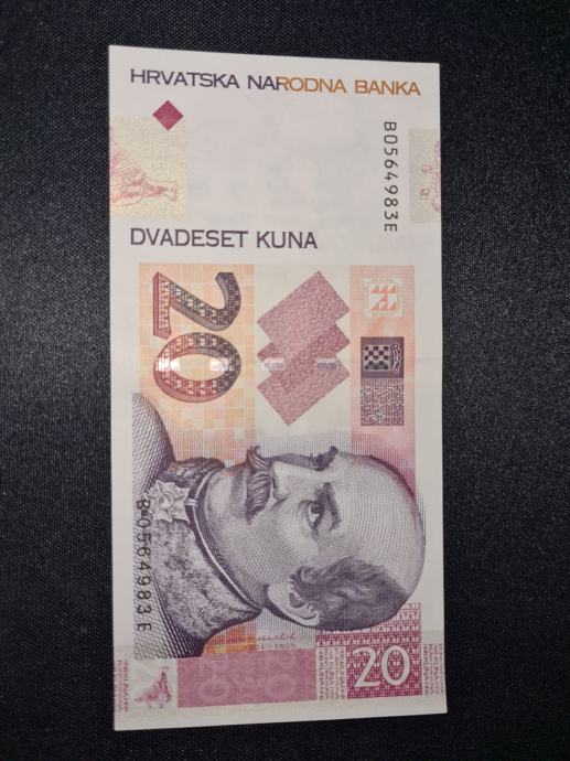 NOVČANICE 20KN - UNC