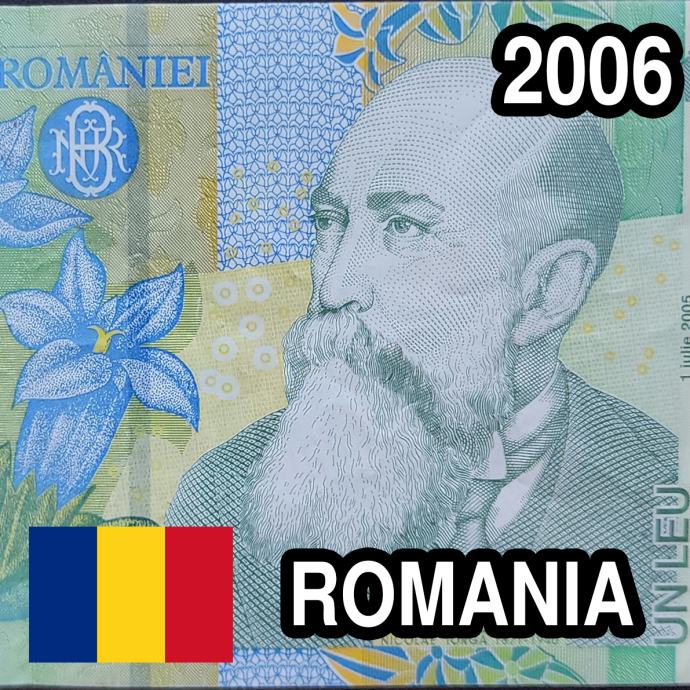 Romania / Rumunska - 1 Leu (2006) Polymer