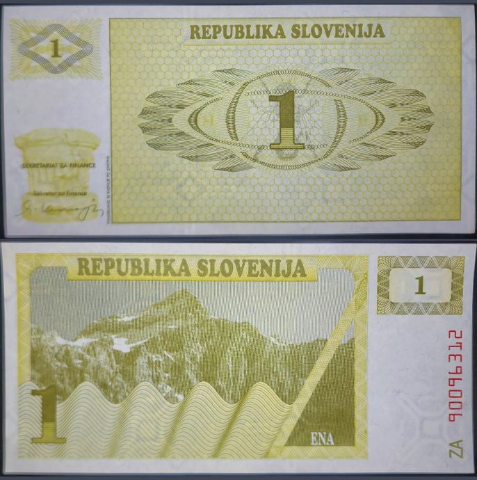 SLOVENIA / SLOVENIJA (1990) 1 Tolar UNC