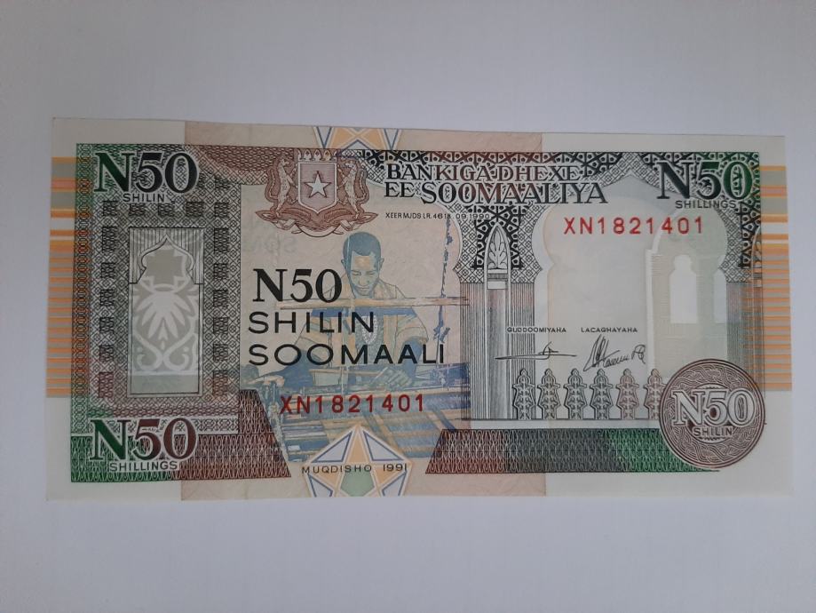 SOMALIJA 50 SHILIN UNC