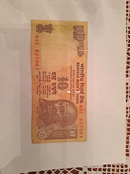 Ten rupees India