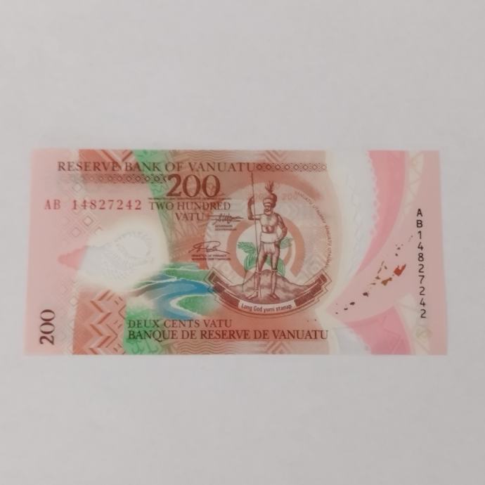 VANUATU 200 VATU POLIMER UNC