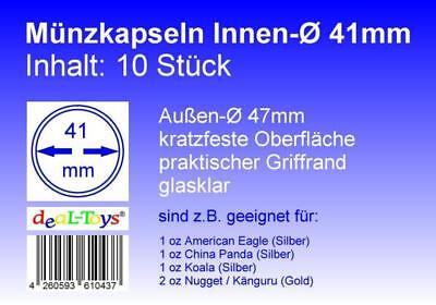 8 kapsula za kovanice 41 mm, pogodne za 1 oz - SREBRNJAKE